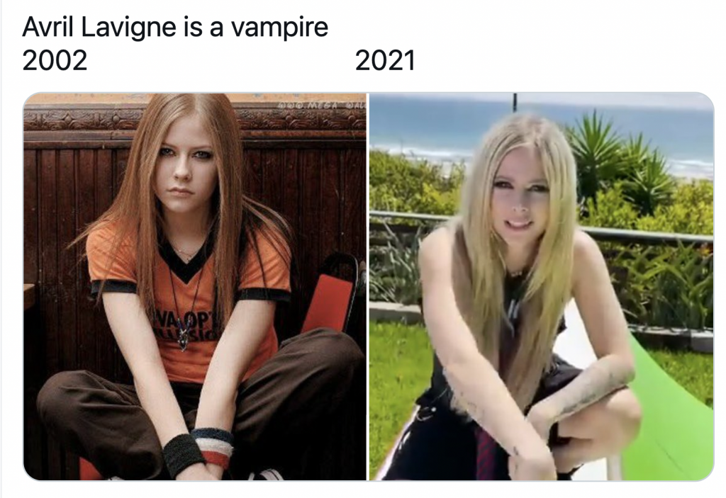 Avril Lavigne A 36 Anni Come A I Fan Impazziscono Per Il Video Di Tik Tok Non Invecchia Mai Noi Degli 80 90