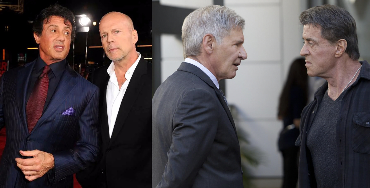 I mercenari 3: Bruce Willis doveva tornare, ma chiese troppi soldi. Stallone chiamò all’ultimo Harrison Ford per sostituirlo