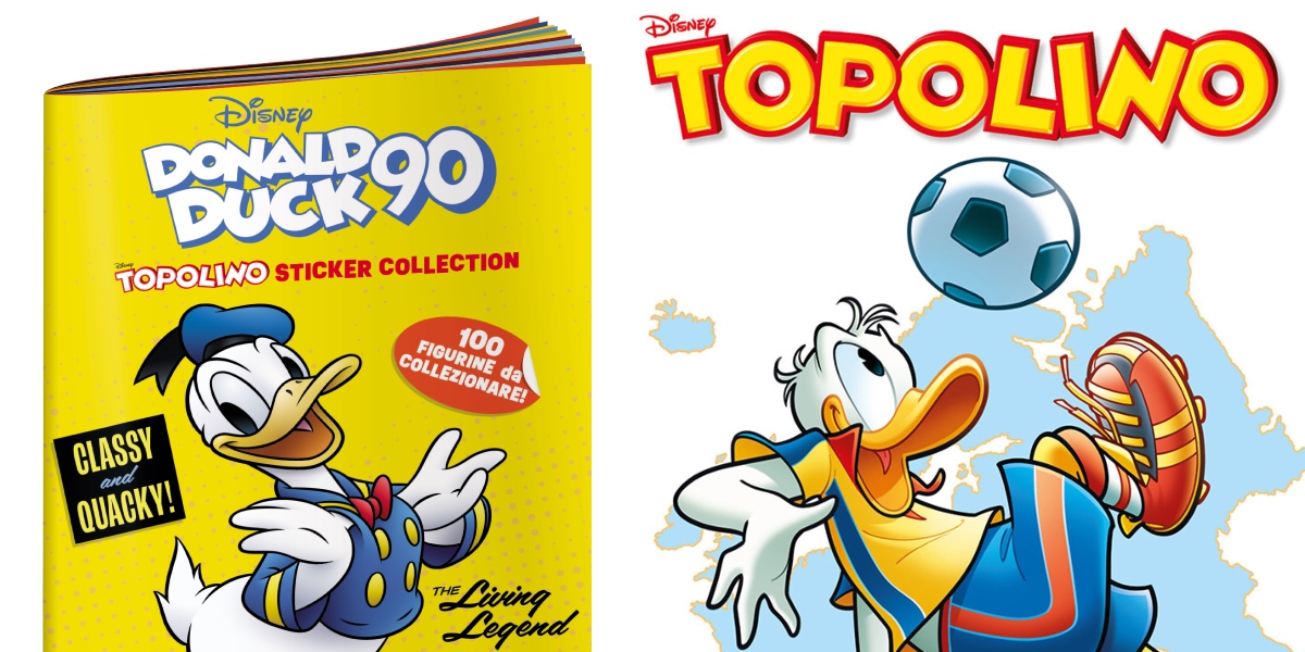 Topolino Sticker Collection Donald Duck 90, i festeggiamenti per i 90 anni di Paperino continuano con una nuova collezione di figurine con Topolino 3577