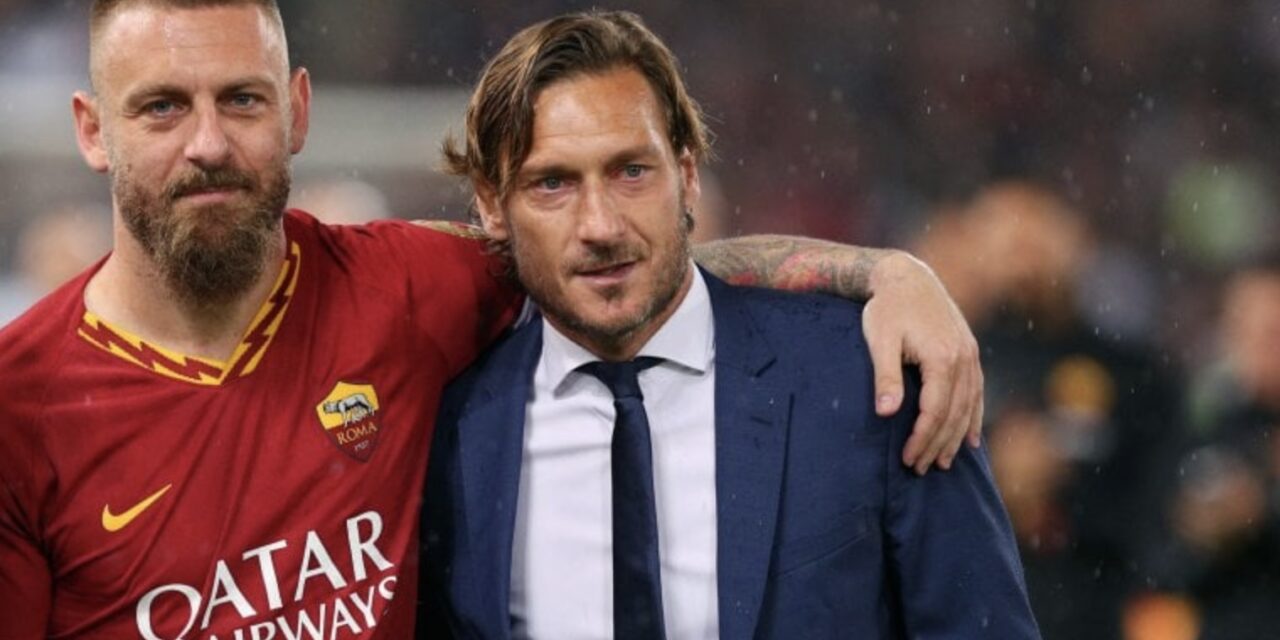 Totti: “De Rossi? È il parafulmine. Per lui darei un braccio per farlo stare bene e tranquillo. Rischia di fare la fine di Mourinho”