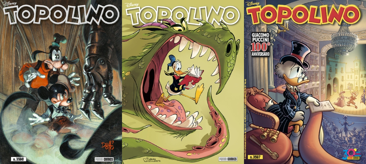 Topolino a Lucca Comics & Games 2024: in Fiera saranno disponibili in anteprima le due variant cover dei numeri 3597 e 3598